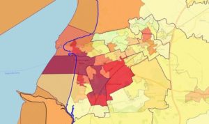 The nine most deprived areas are in the Weston-super-Mare area